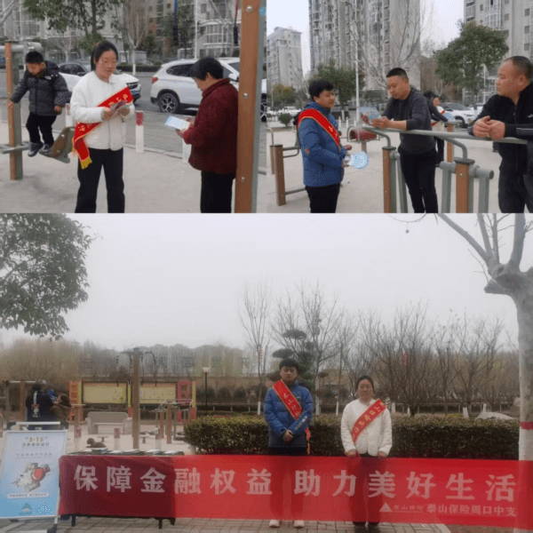 泰山保险周口中支开展2025年3.15消费者权益保护教育宣传活动