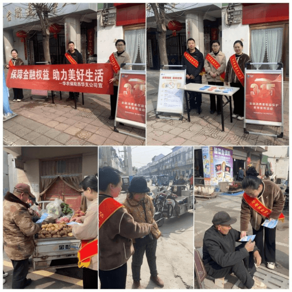 华农保险西华支公司积极开展2025年“3·15”金融消费者权益保护教育宣传活动